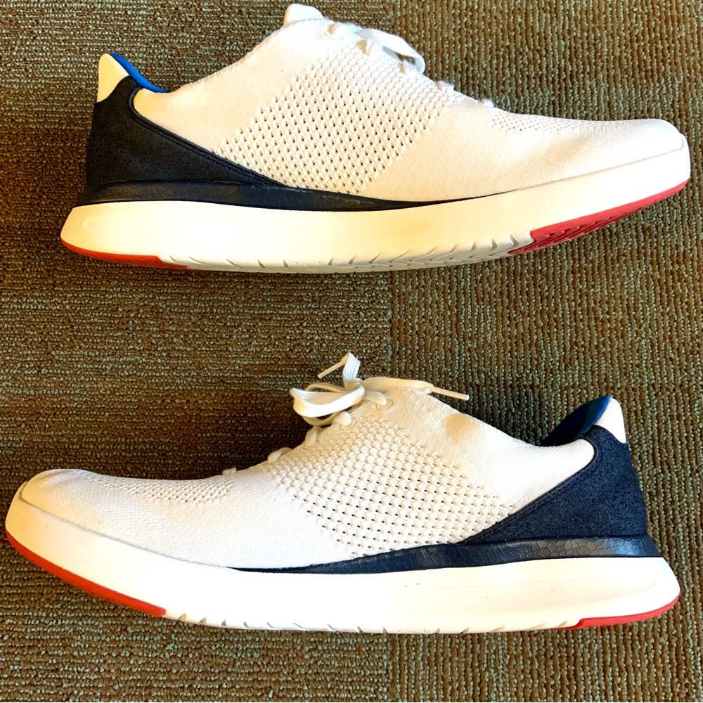 Kizik Men's White Navy Lima Casual Slip On Sneakers, size 15 WIDE 2E Wms 16.5 EE - Picture 5 of 11